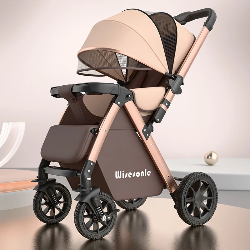 Upgraded Baby Strollers Sit and Lie Down High Two-way Stroller Children Stroller