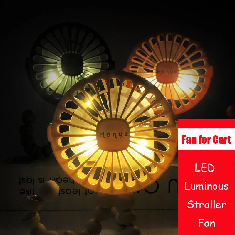 Rechargeable Stroller Fan Portable Outdoor Fan For Toddler
