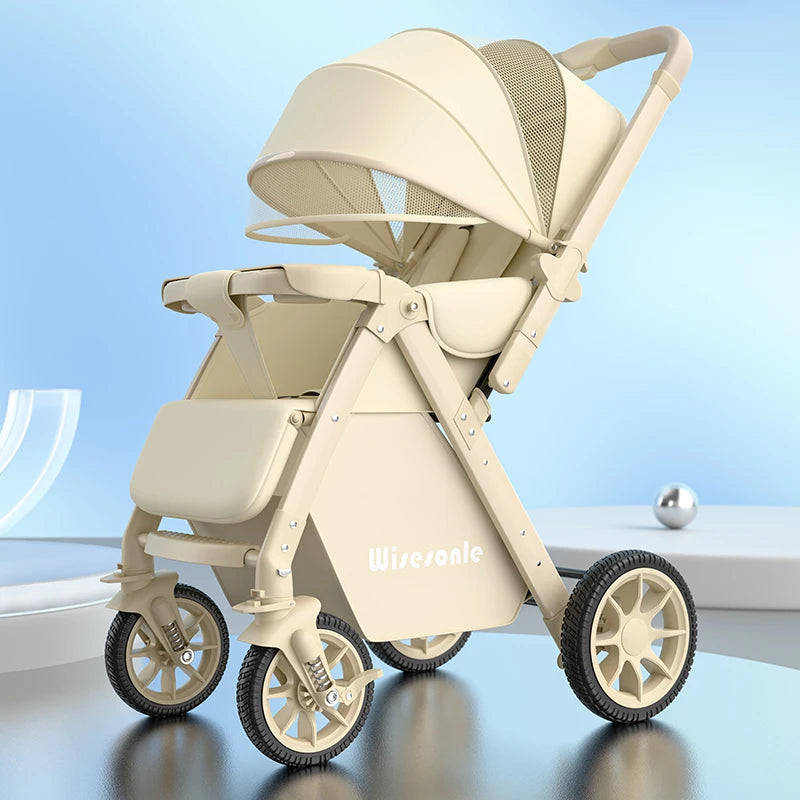 Upgraded Baby Strollers Sit and Lie Down High Two-way Stroller Children Stroller