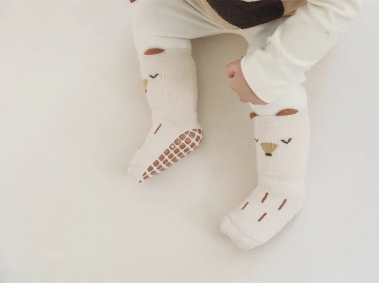 Cute Winter Socks Thick Terry Floor Socks Cartoon Print