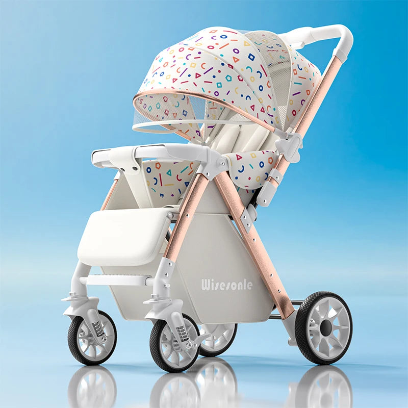 Upgraded Baby Strollers Sit and Lie Down High Two-way Stroller Children Stroller