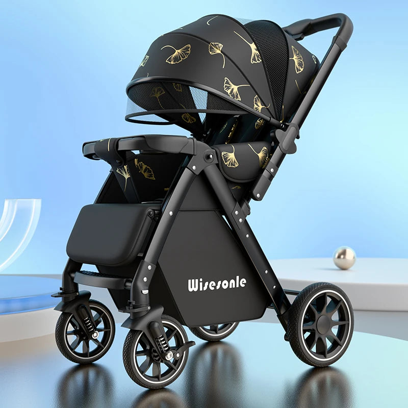 Upgraded Baby Strollers Sit and Lie Down High Two-way Stroller Children Stroller