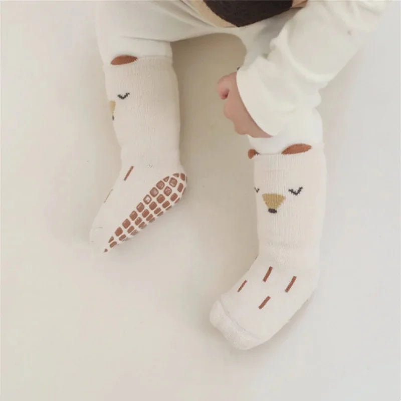 Cute Winter Socks Thick Terry Floor Socks Cartoon Print