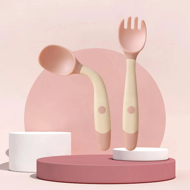 Baby Bendable Twist Baby Training Fork and Spoon Set