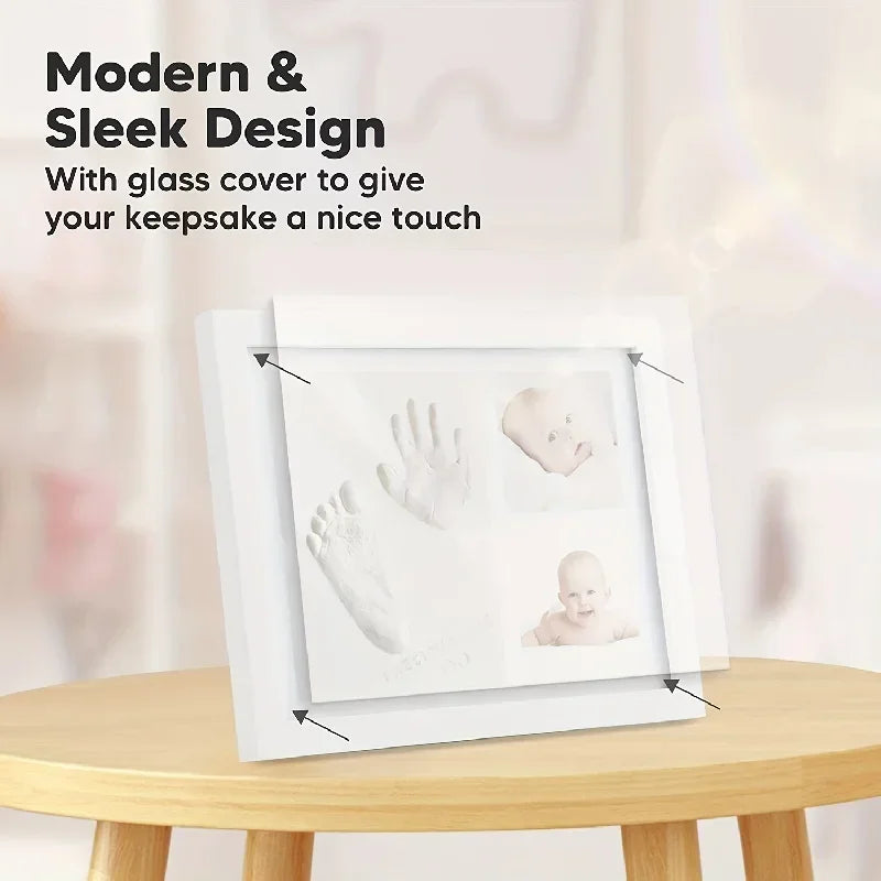 Lasting Memories Baby Hands & Footprints Clay Photo Frame