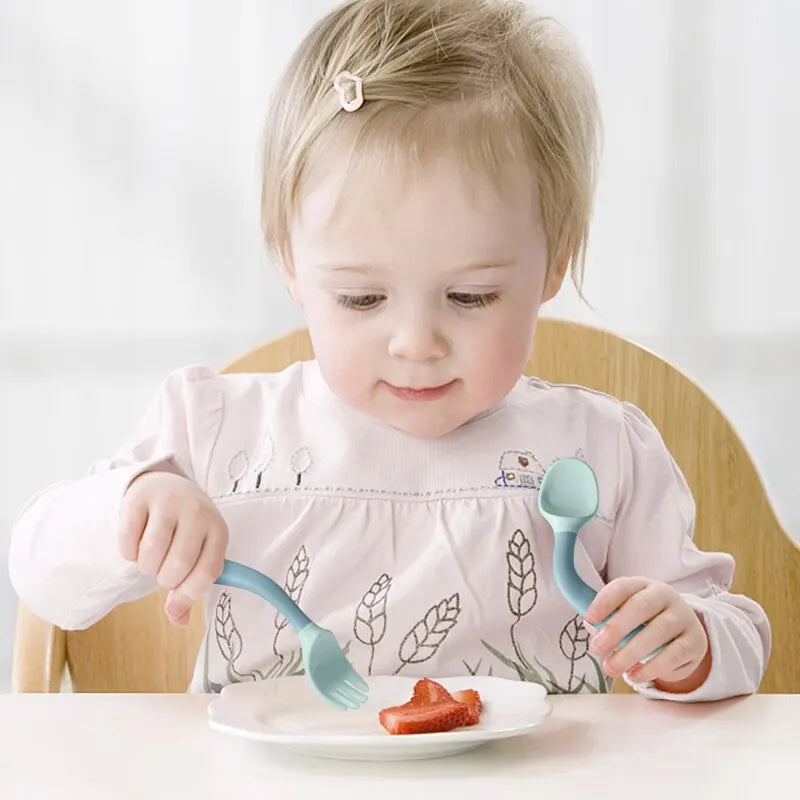 Baby Bendable Twist Baby Training Fork and Spoon Set