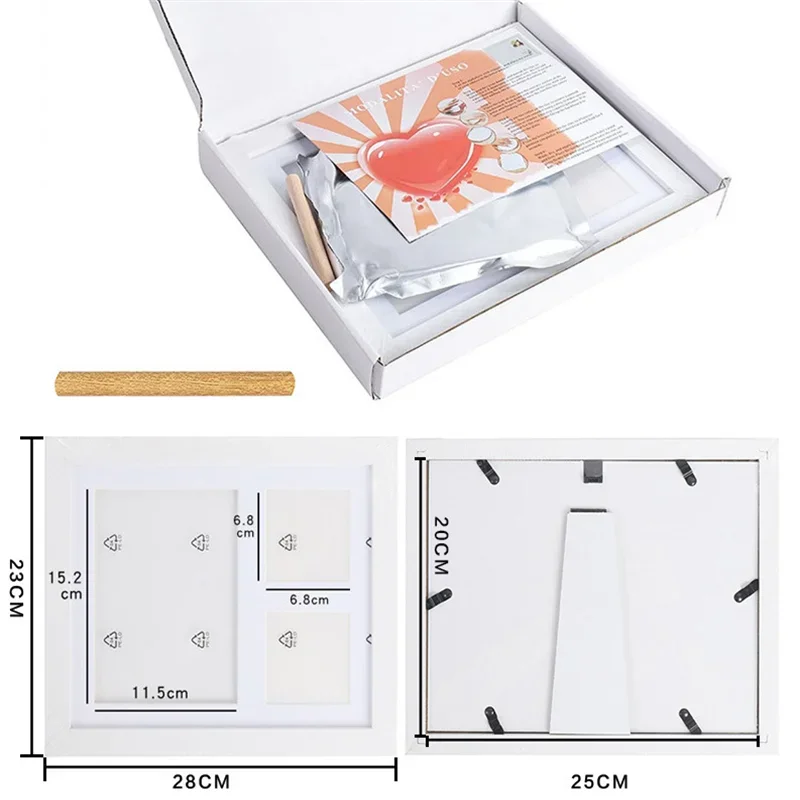 Lasting Memories Baby Hands & Footprints Clay Photo Frame