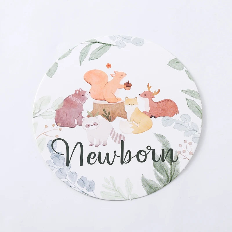 Newborn Baby Growth Milestones 0-12 Months Paper Card