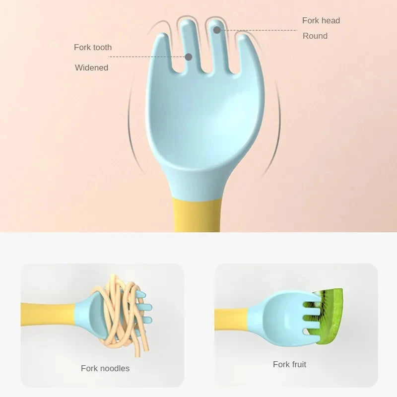 Baby Bendable Twist Baby Training Fork and Spoon Set
