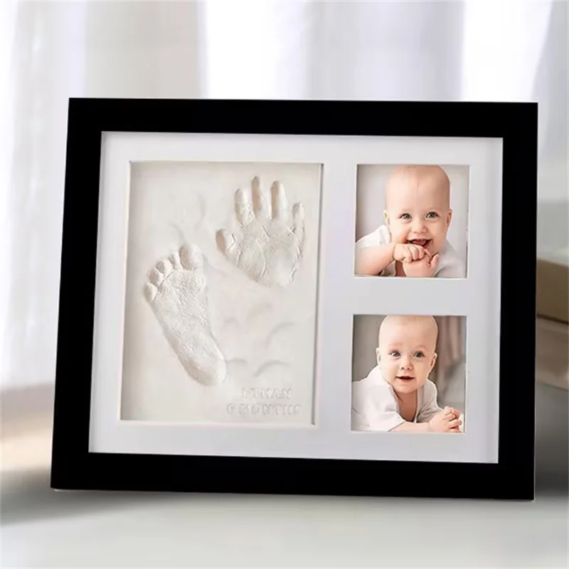 Lasting Memories Baby Hands & Footprints Clay Photo Frame