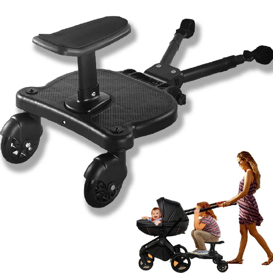 Upgrade Your Stroll with A 2-in-1 Sit and Stand Stroller Board Compatible with Most Baby Strollers