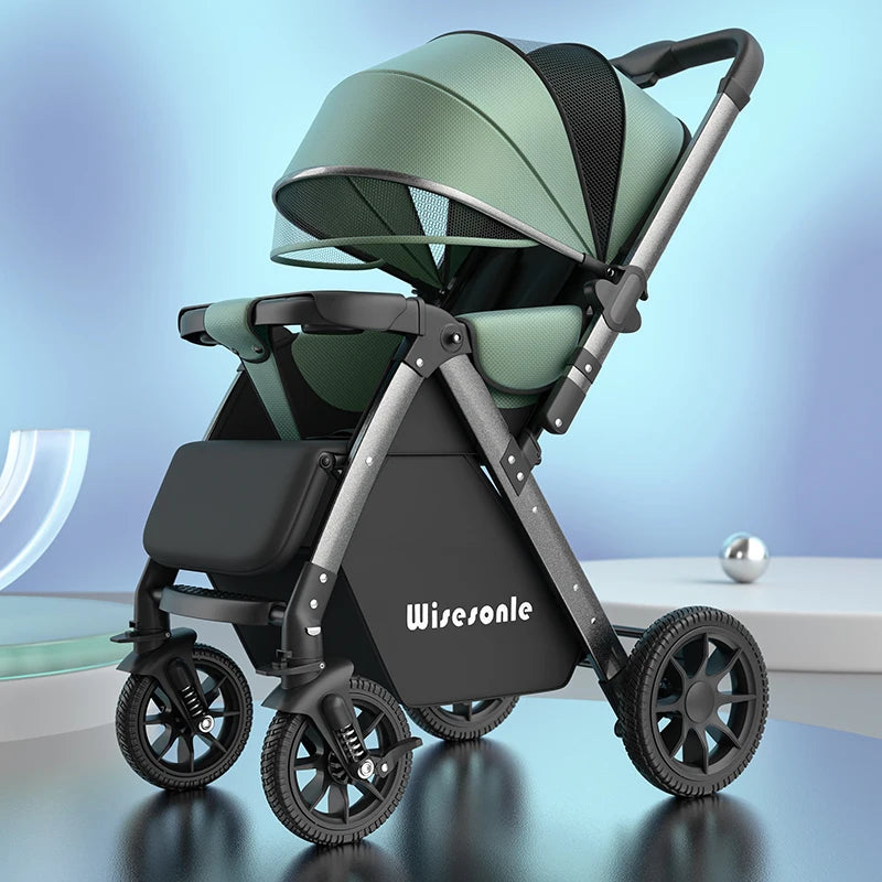 Upgraded Baby Strollers Sit and Lie Down High Two-way Stroller Children Stroller
