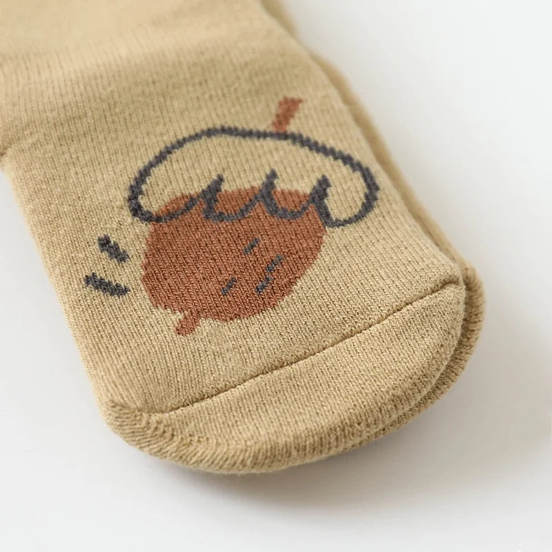 Cute Winter Socks Thick Terry Floor Socks Cartoon Print