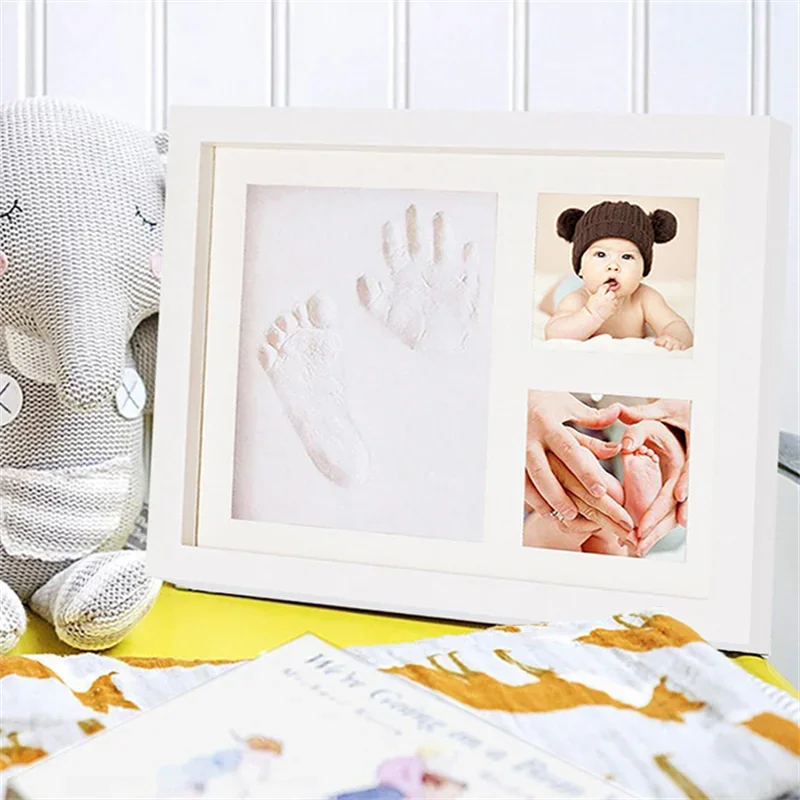 Lasting Memories Baby Hands & Footprints Clay Photo Frame