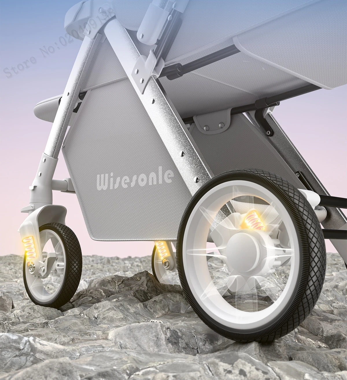 Upgraded Baby Strollers Sit and Lie Down High Two-way Stroller Children Stroller