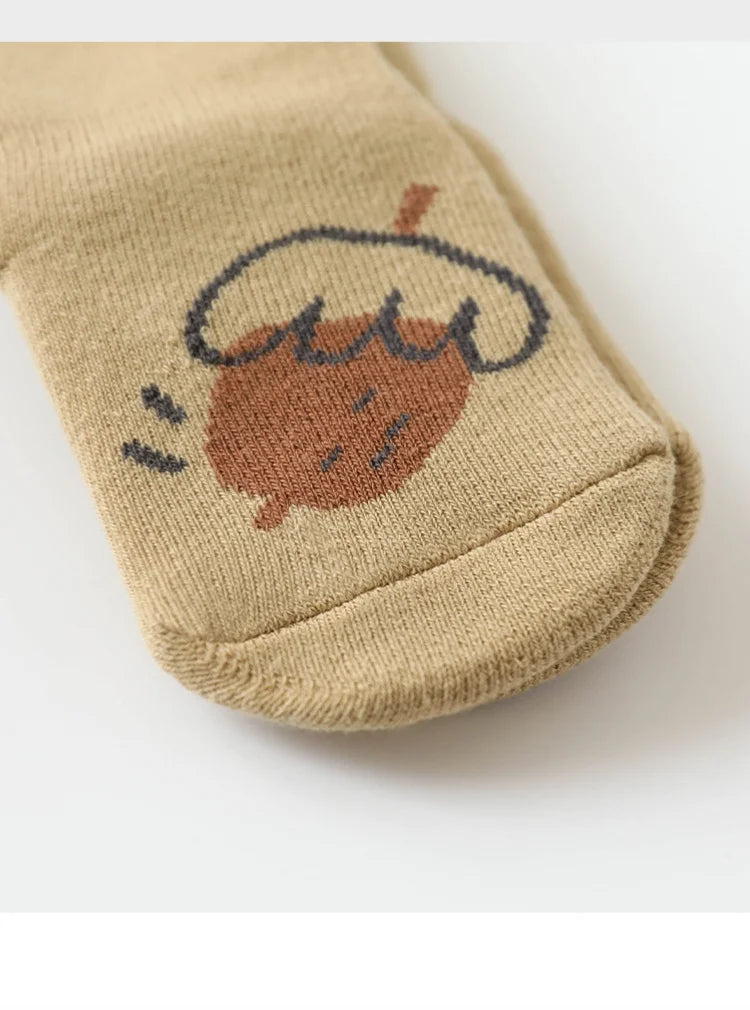 Cute Winter Socks Thick Terry Floor Socks Cartoon Print