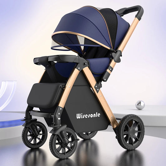 Upgraded Baby Strollers Sit and Lie Down High Two-way Stroller Children Stroller