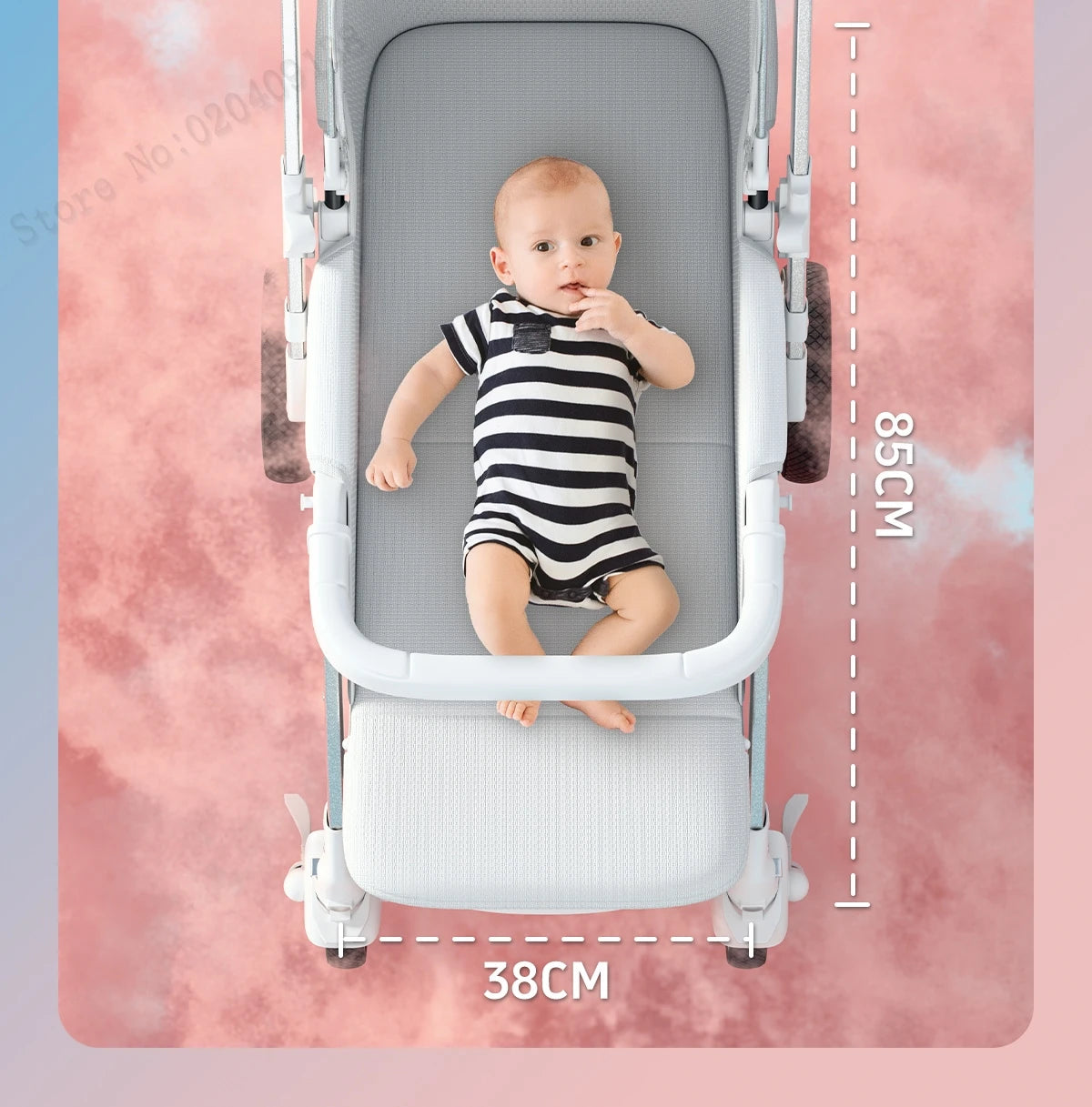 Upgraded Baby Strollers Sit and Lie Down High Two-way Stroller Children Stroller