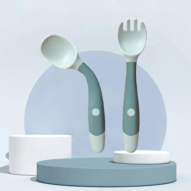Baby Bendable Twist Baby Training Fork and Spoon Set