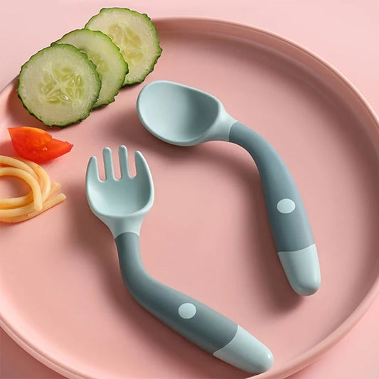 Baby Bendable Twist Baby Training Fork and Spoon Set