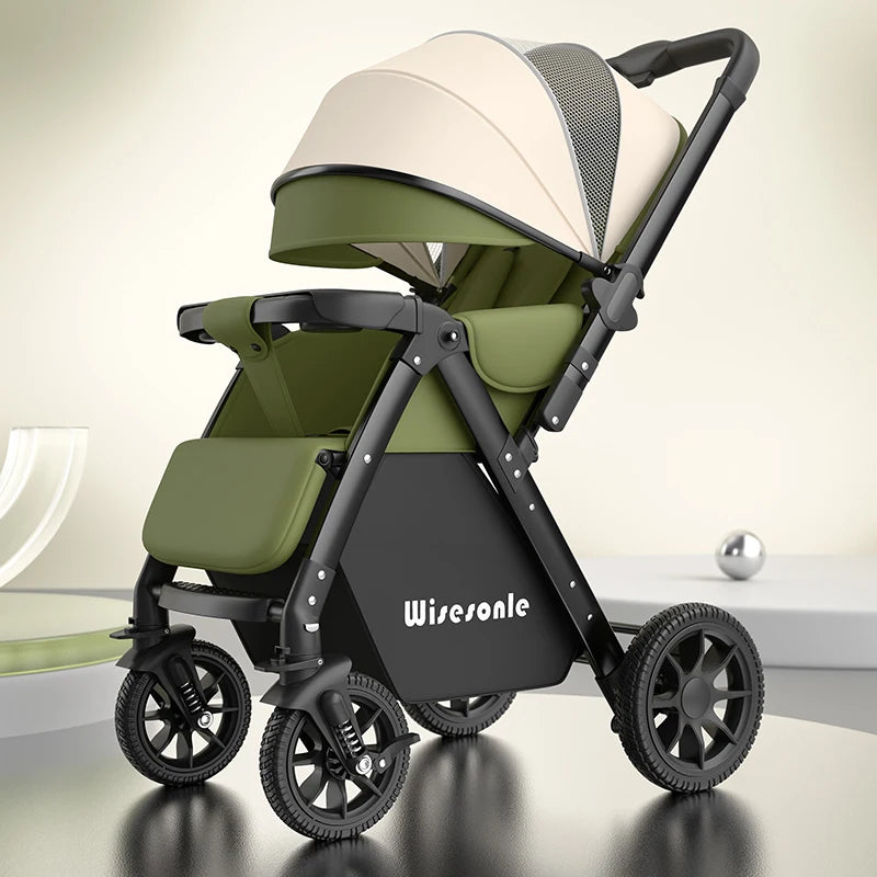 Upgraded Baby Strollers Sit and Lie Down High Two-way Stroller Children Stroller