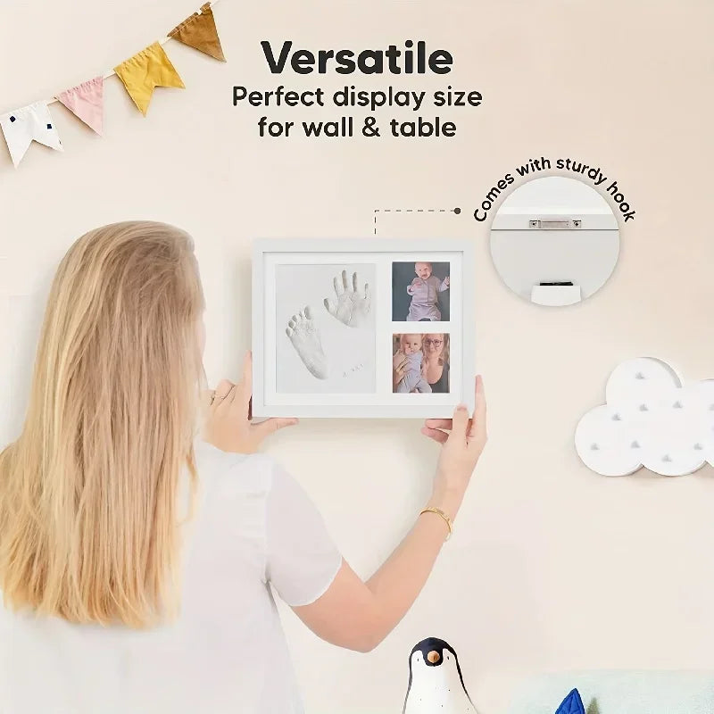 Lasting Memories Baby Hands & Footprints Clay Photo Frame